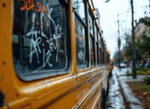 Atto di vandalismo su un autobus a Gallarate