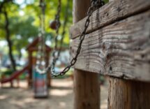 Bambini che giocano all'aperto per combattere l'obesità