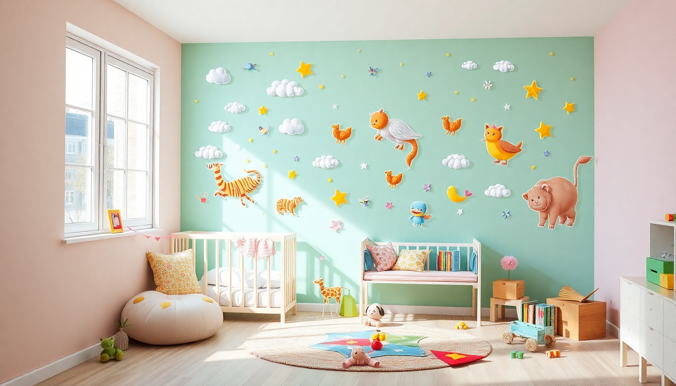 Come decorare la cameretta dei bambini con adesivi murali 3D