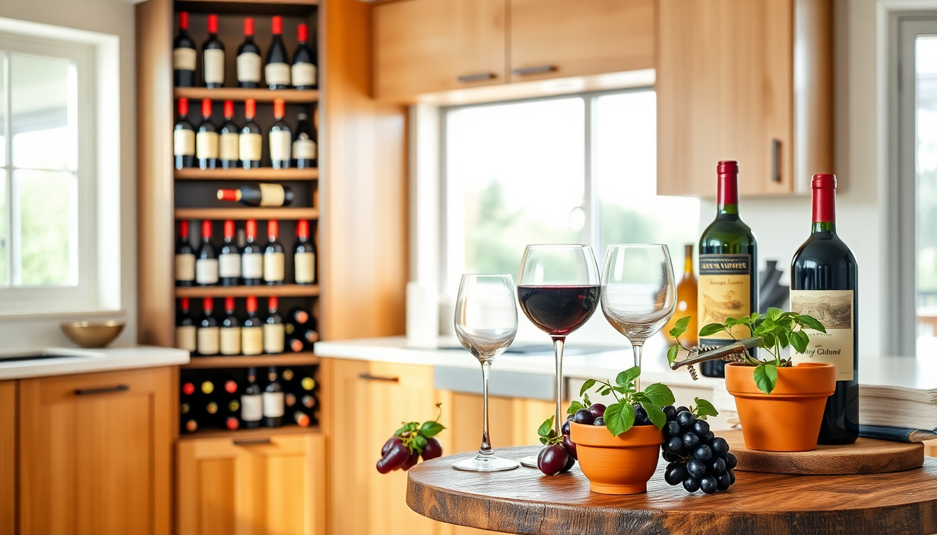 idee creative per un angolo vino in cucina 1748075652