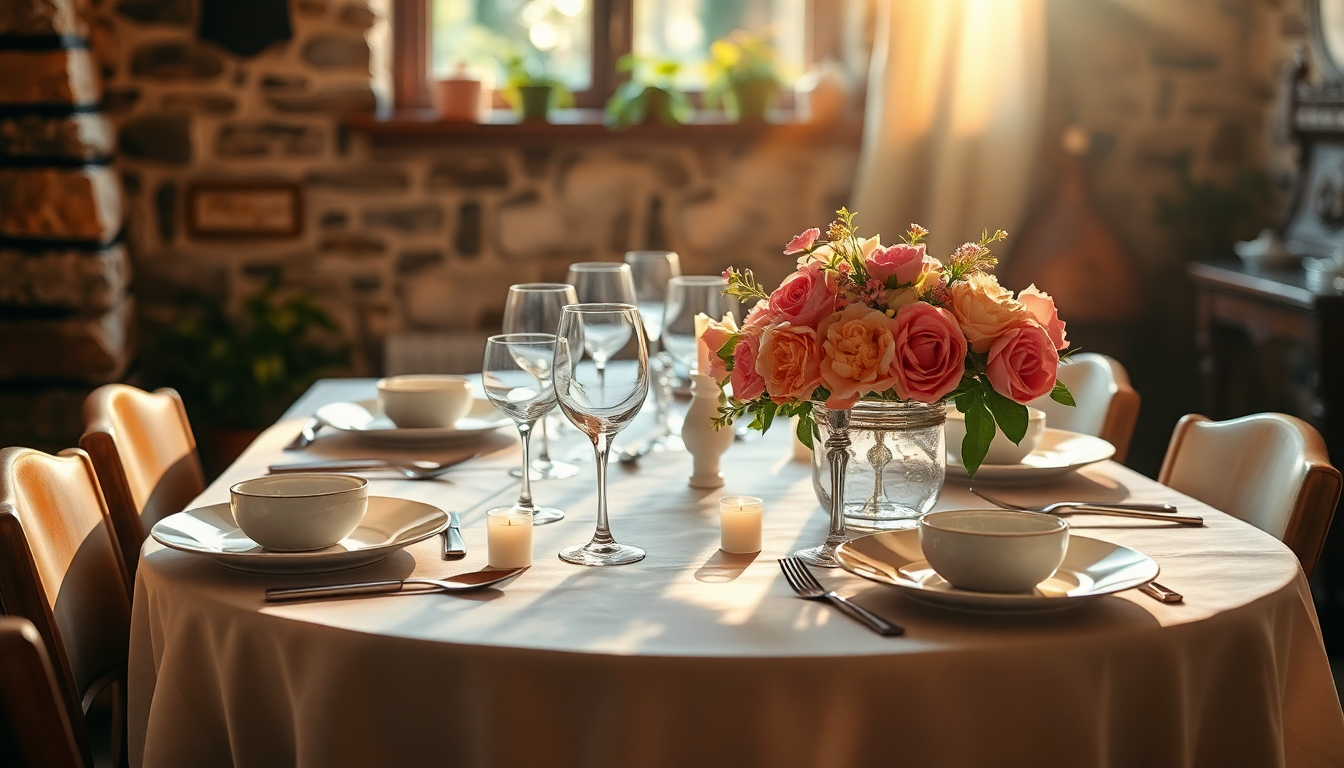 Idee per una tavola fiabesca e romantica