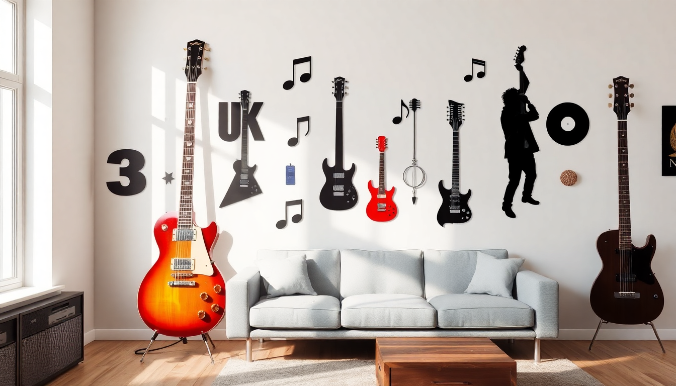 wall sticker musicali personalizza la tua casa con icone del rock 1750796062