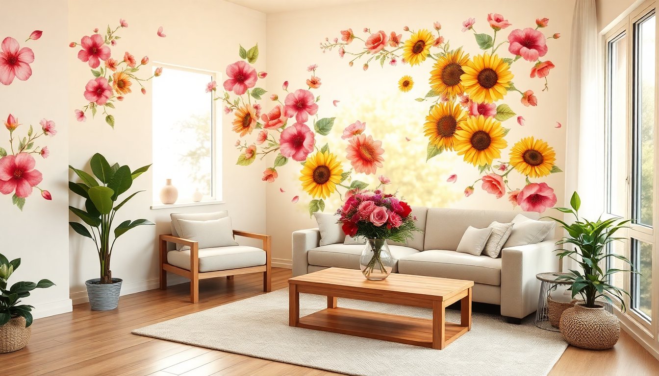 idee per decorare casa con adesivi floreali python 1757755857