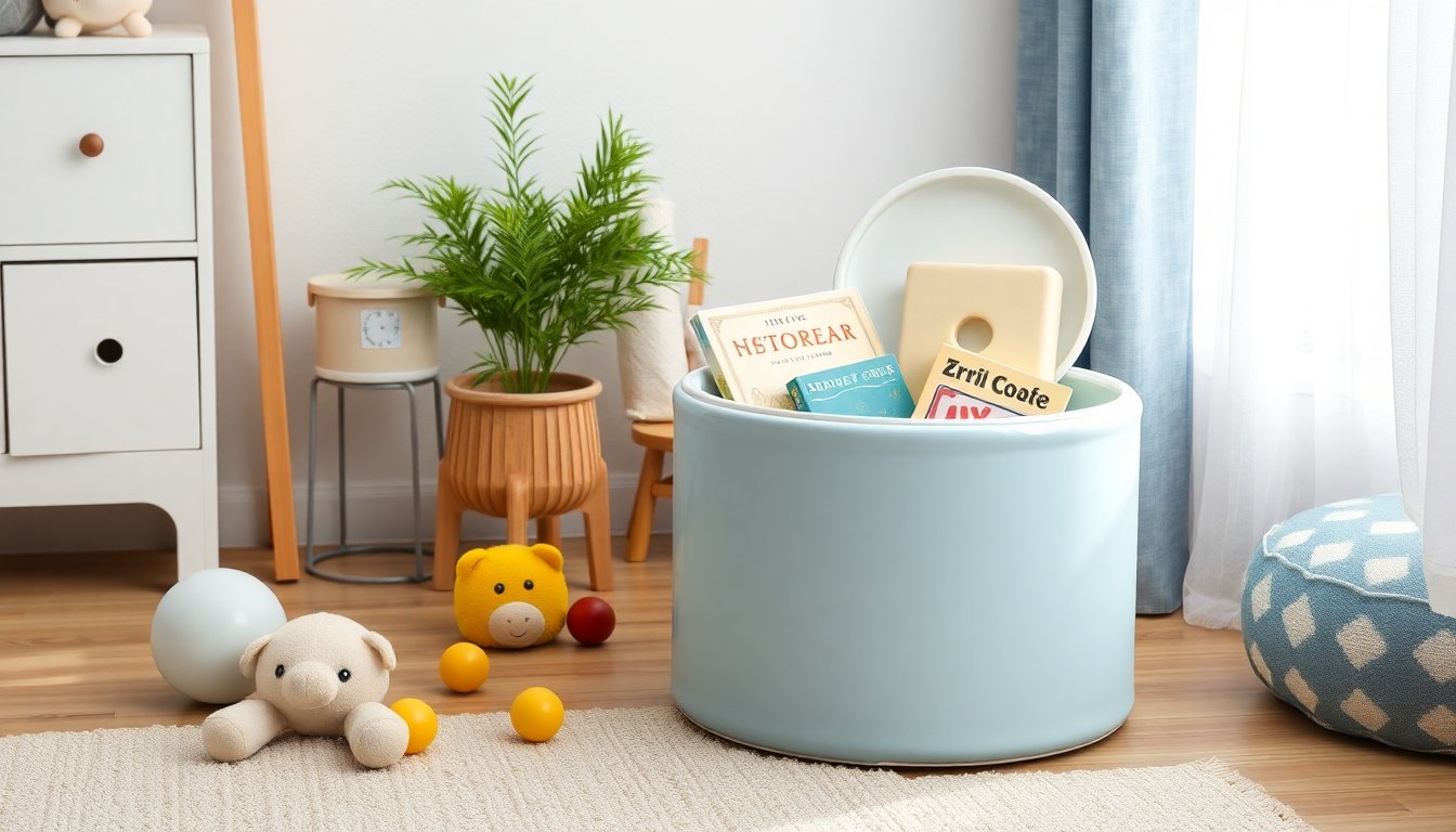 pouf cilindrico 35 x 45 cm in pvc per camerette e feste 1773523823