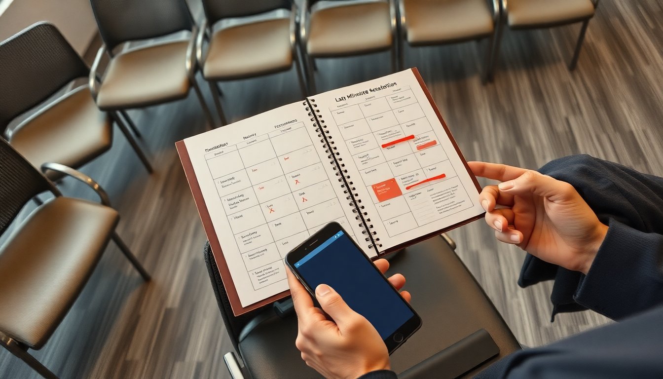 Strategie pratiche per gestire le disdette last-minute nello studio
