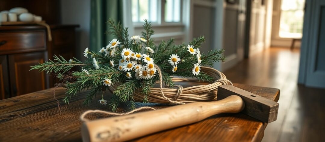 Ghirlanda fai-da-te con legno e fiori: guida rapida e sicura