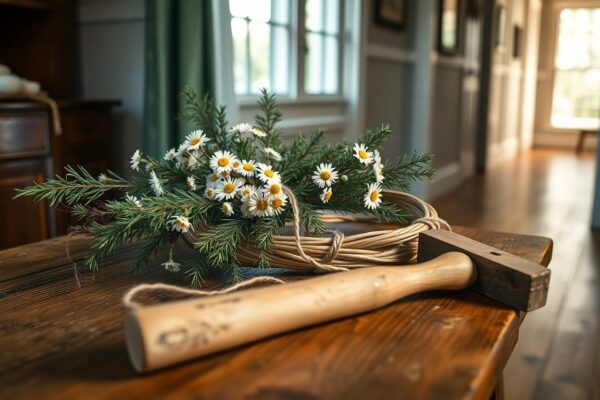 Ghirlanda fai-da-te con legno e fiori: guida rapida e sicura