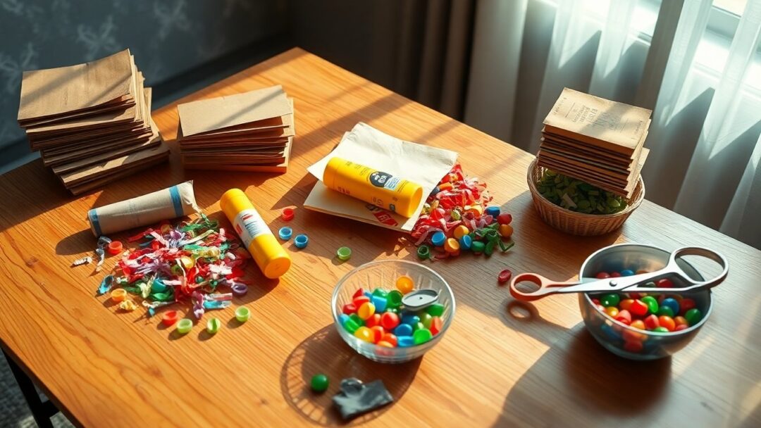 Laboratorio creativo per bambini: riciclo con carta, stoffe e plastica