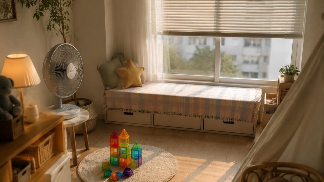 Casa fresca con bambini: soluzioni low cost, ombra e routine sicure