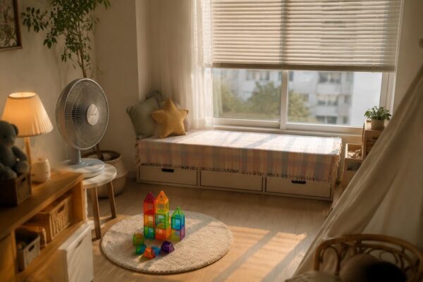 Casa fresca con bambini: soluzioni low cost, ombra e routine sicure