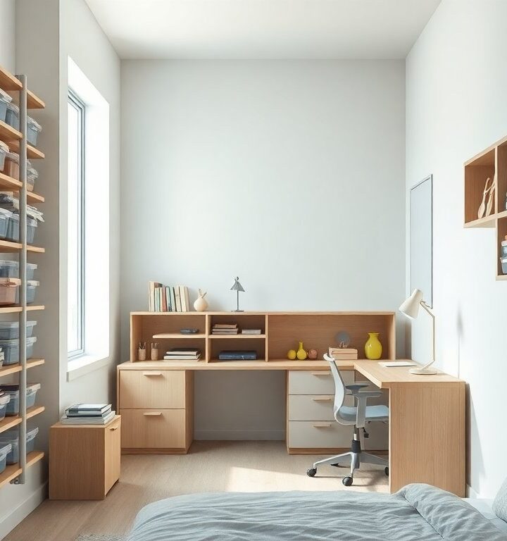 Organizzare una cameretta piccola con decluttering, zone e contenitori smart