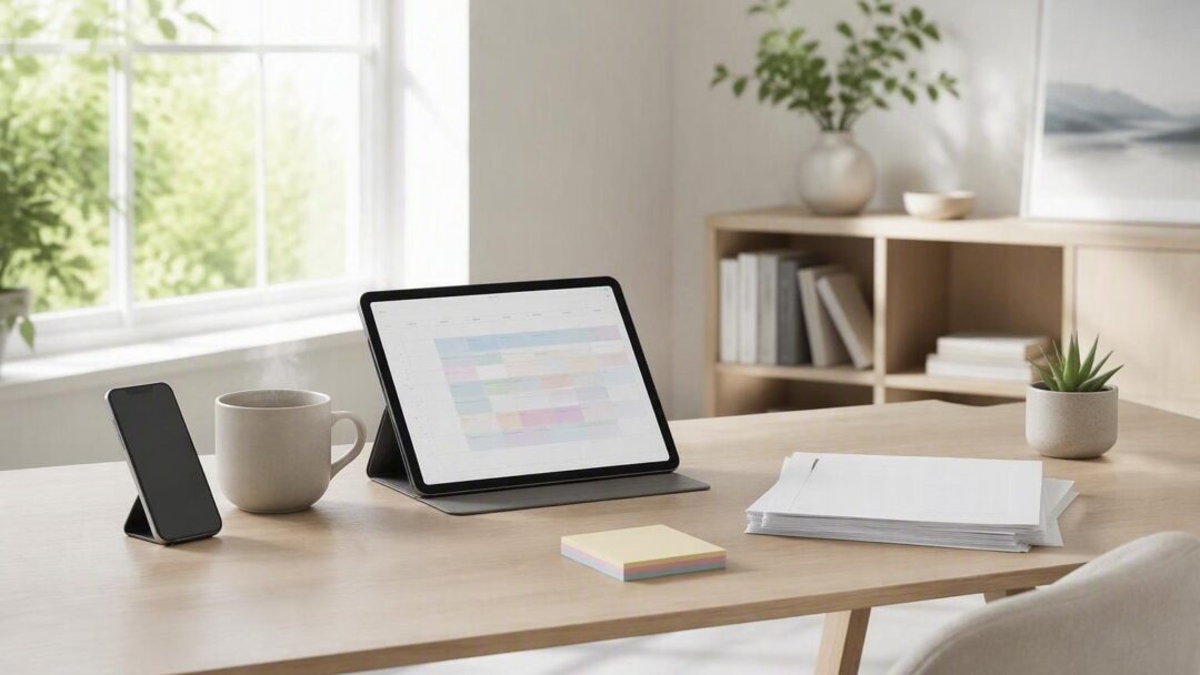 Routine familiari sostenibili: time blocking, delega e digitale consapevole