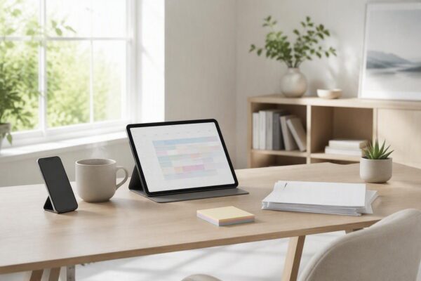 Routine familiari sostenibili: time blocking, delega e digitale consapevole