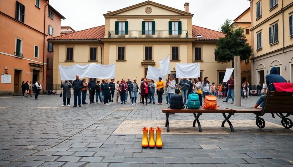 Supplenze carenti nei nidi comunali: famiglie e sindacato in piazza