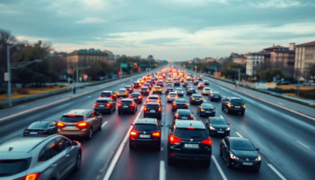 Code e rallentamenti sul Raccordo Anulare e arterie principali di Roma