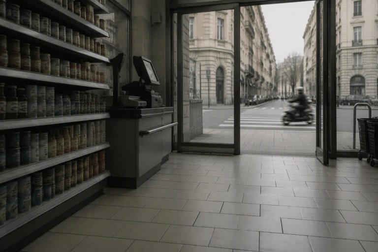 Due banditi armati rapinano un supermercato Conad a Roma