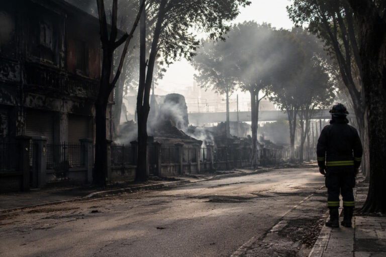 Incendio a Pomezia: fiamme minacciano abitazioni e fermano treni