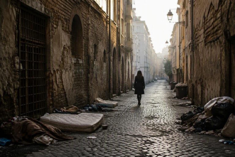 Roma, la situazione di degrado nel quartiere Esquilino