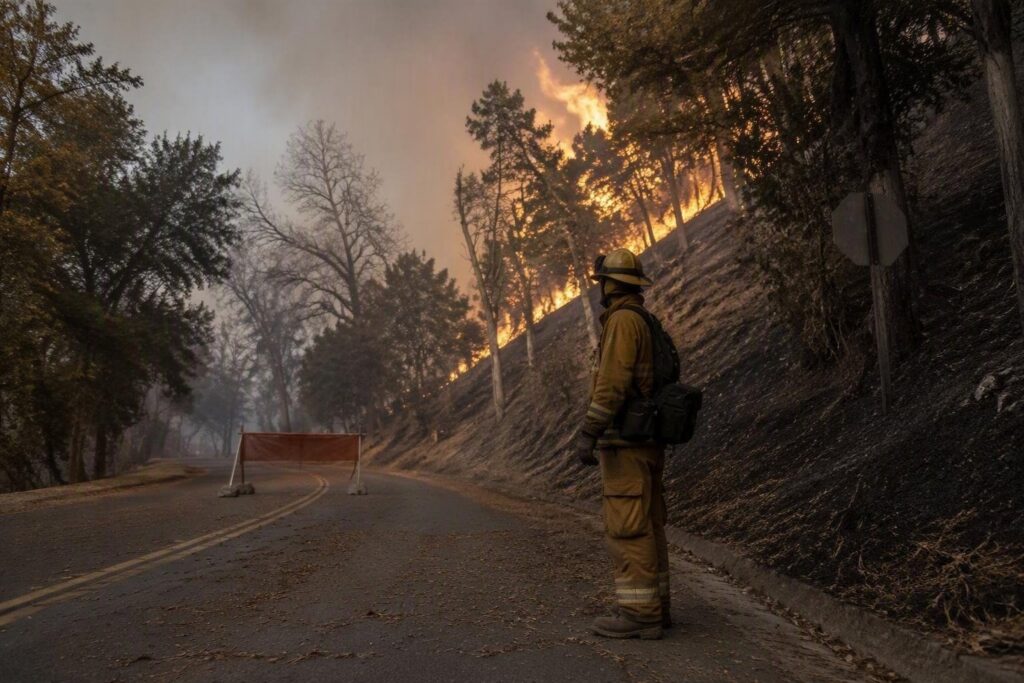 San Giovanni Incarico: incendio divampa verso il santuario, chiusa la provinciale 82