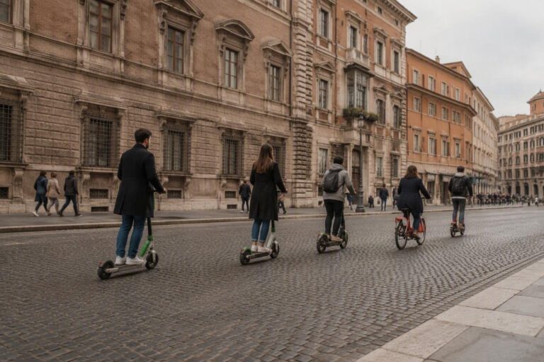Sharing a Roma: le novità per monopattini e biciclette elettriche