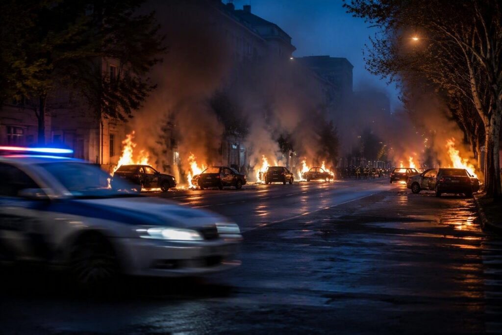 Incendio doloso a Tivoli: sei vetture distrutte, indagini in corso