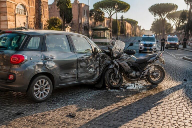 Scontro tra auto e moto a Roma: morto un giovane, ferito un diciottenne
