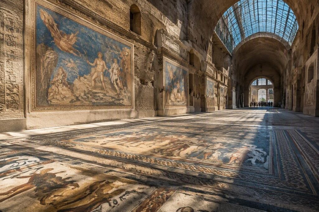 Terme di Traiano: riaprono gli spazi restaurati con affreschi e mosaici antichi