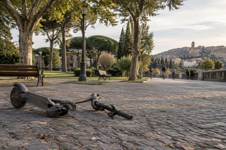 Atti di vandalismo colpiscono il nuovo sharing di Lime a Monterotondo
