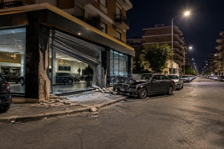 Esplosione a Gold Car: l’ottavo attentato nella zona est di Roma