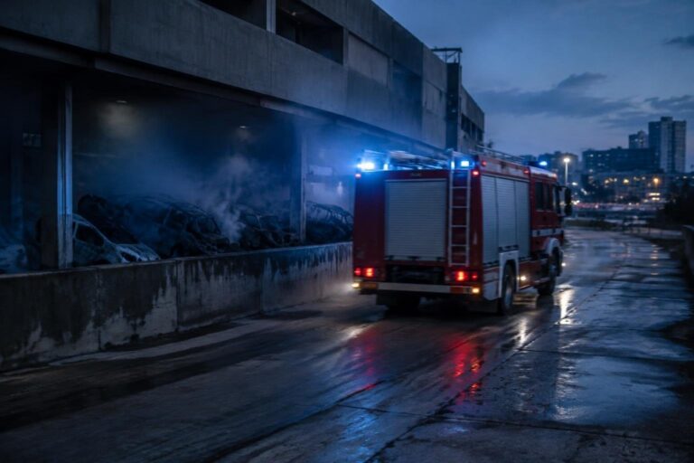 Incendio in seminterrato di Cinecittà: quattro box auto distrutti