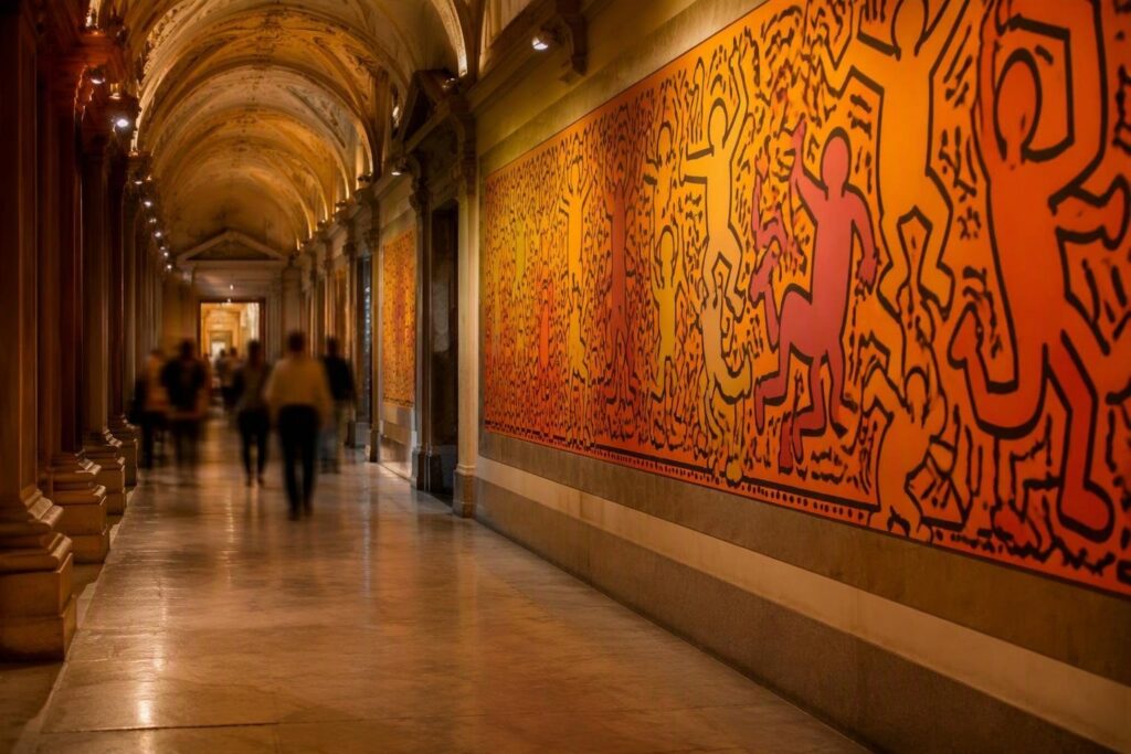 Mostra Keith Haring a Palazzo Braschi: 140 opere tra subway e murales