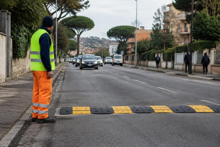 Nuovi dossi in via Palo Laziale: la città rallenta il traffico