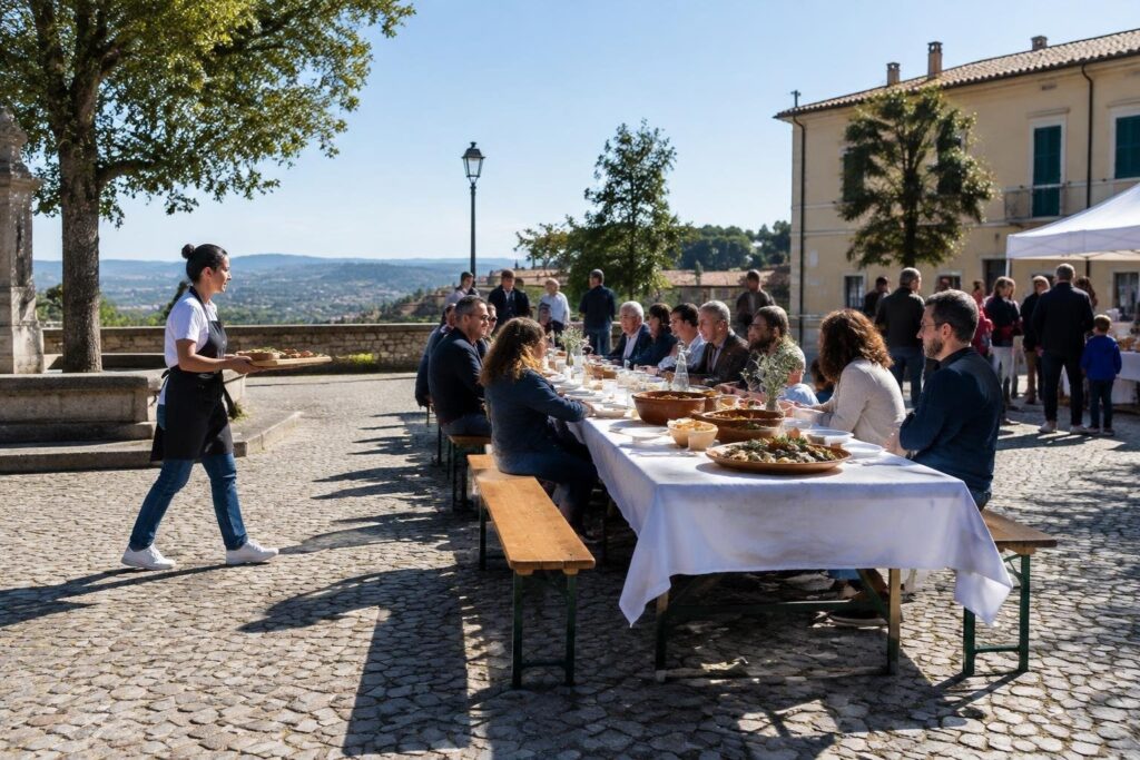 Pranzo tradizionale a San Cesareo per Sapori Sancesaresi