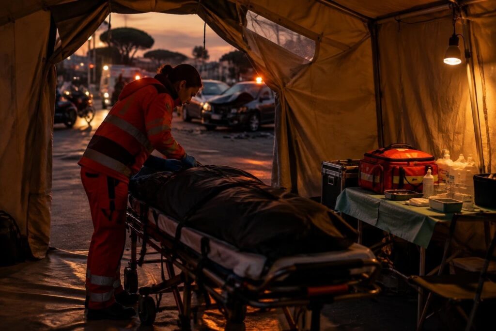 Tragico scontro a Roma: due moto e un’auto, vittima 33enne
