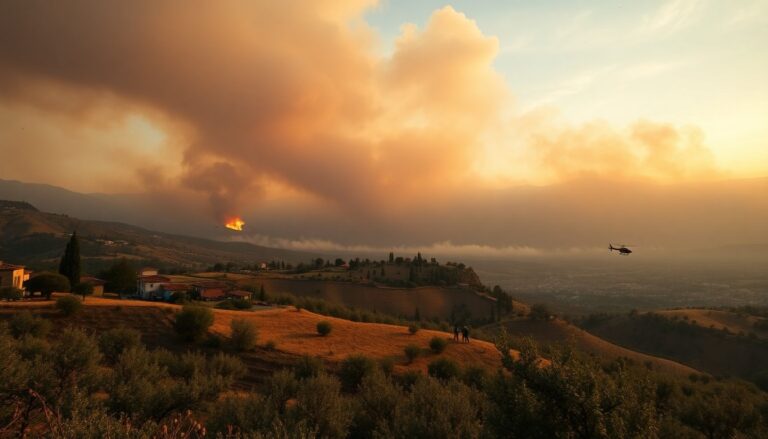 Incendi a Quartu Sant’Elena: elicotteri e squadre a terra in azione