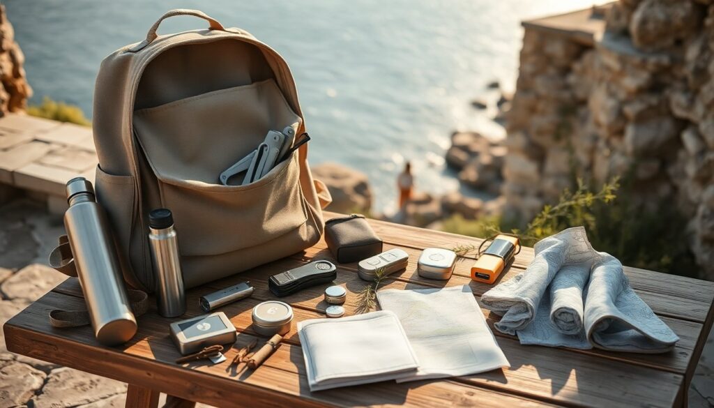 Kit da viaggio sostenibile per la Sardegna: cosa mettere nello zaino
