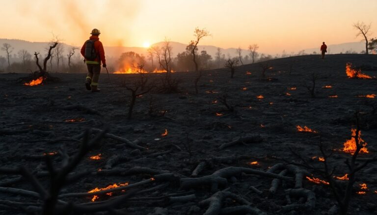 Fulmine causa incendio a Bolotana: escluso dolo, intervento di Forestas e vigili del fuoco