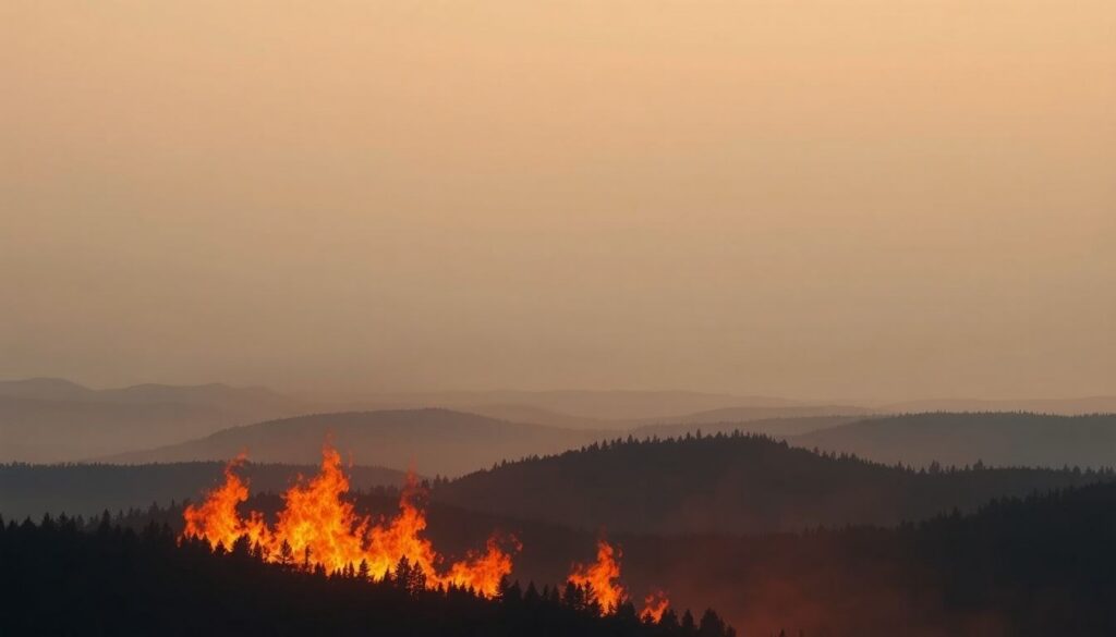 Incendio boschivo rilevato a 10 km da Cagliari