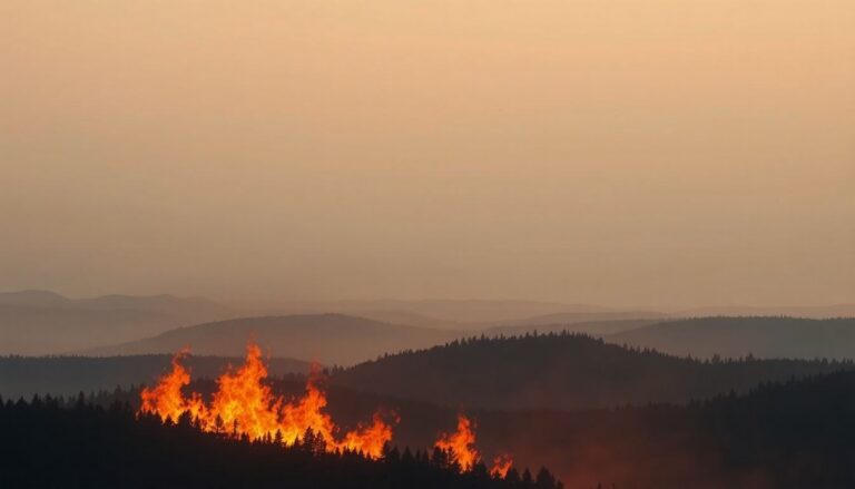 Incendio boschivo rilevato a 10 km da Cagliari