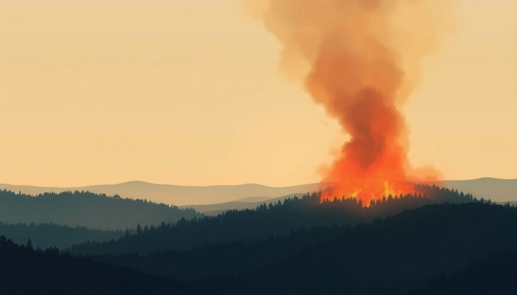 Incendio boschivo rilevato a 67 km da Cagliari