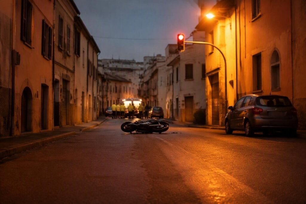 Incidente stradale a Nuoro: giovane motociclista ferito in viale Murichessa