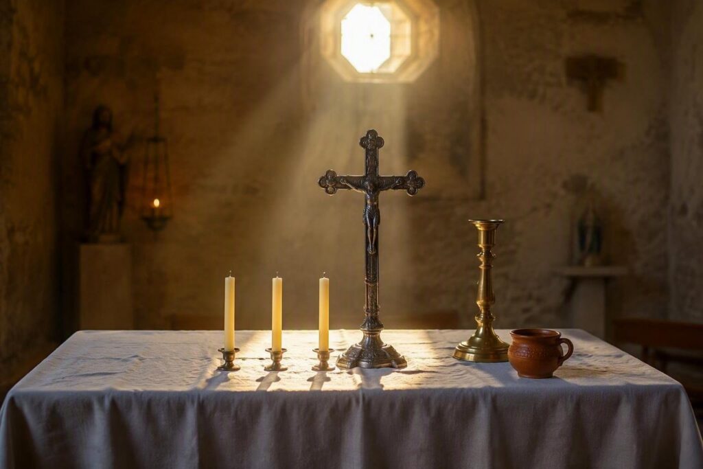 Raggio solare nella chiesa di San Giovanni di Sinis e allerta caldo a Cagliari
