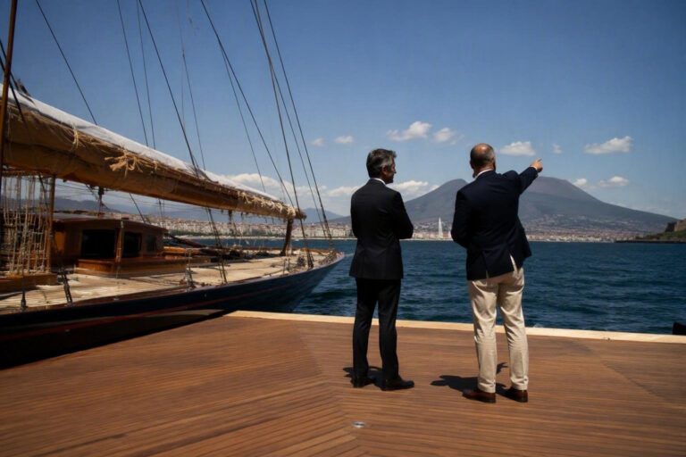 Incontro tra presidenti di Sardegna e Campania a Napoli durante l’America’s Cup