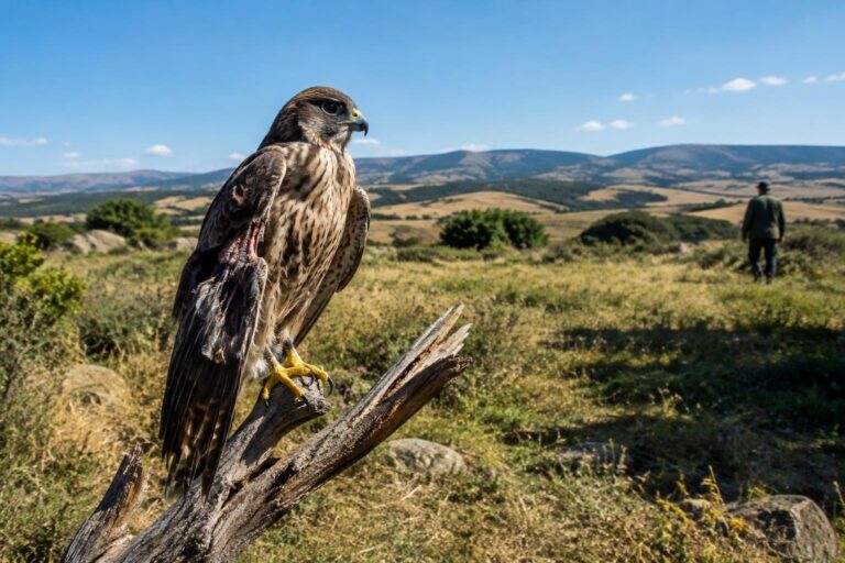 Operazione rapida per il falco ferito nelle campagne di Marrubiu