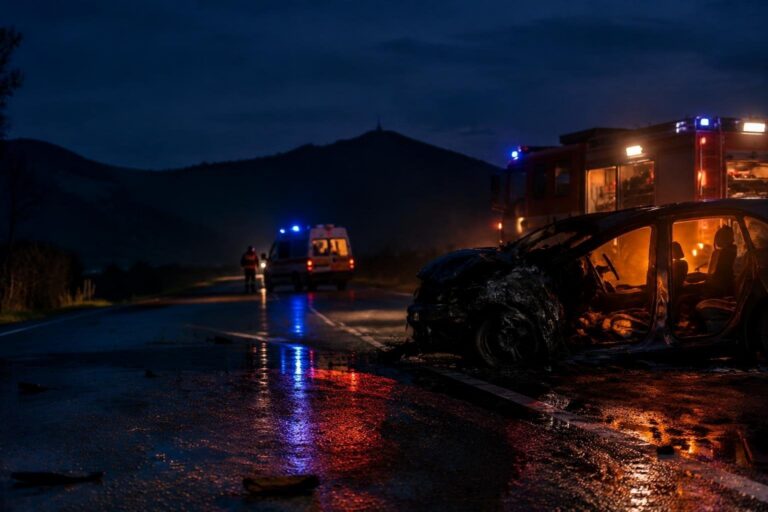 Scontro frontale sulla 387 a Soleminis: conducente muore carbonizzato