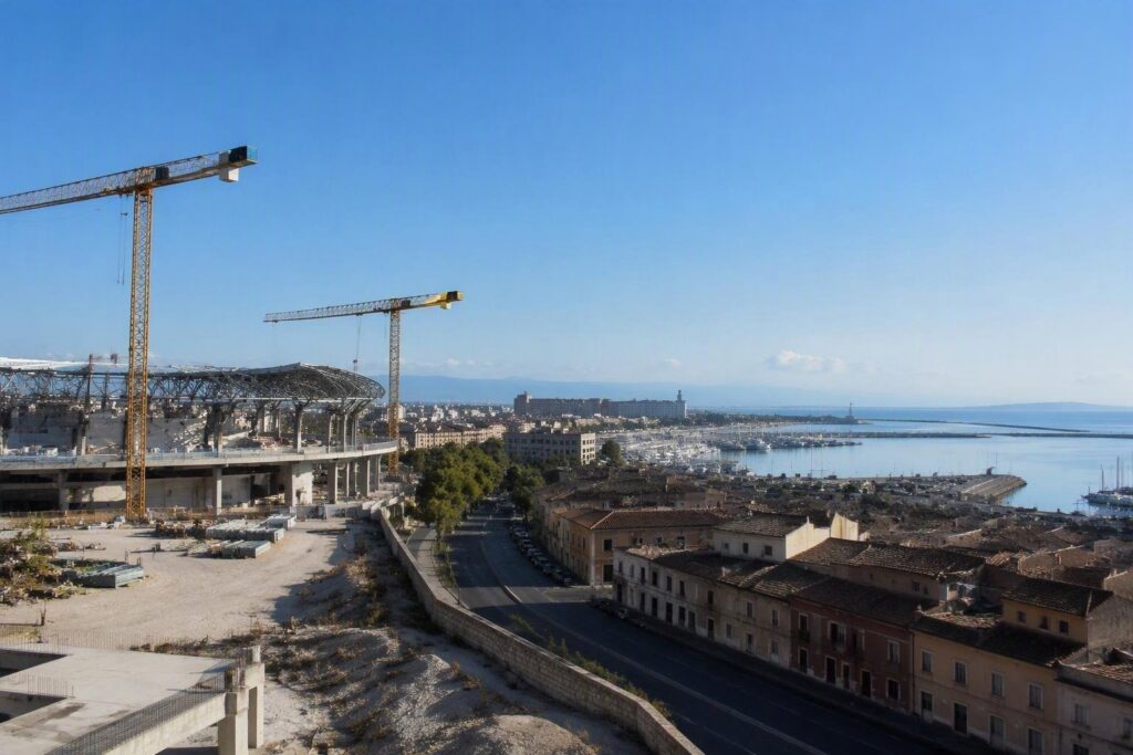 Stadio Gigi Riva: Cagliari nella lista per Euro 2032 senza bando definitivo