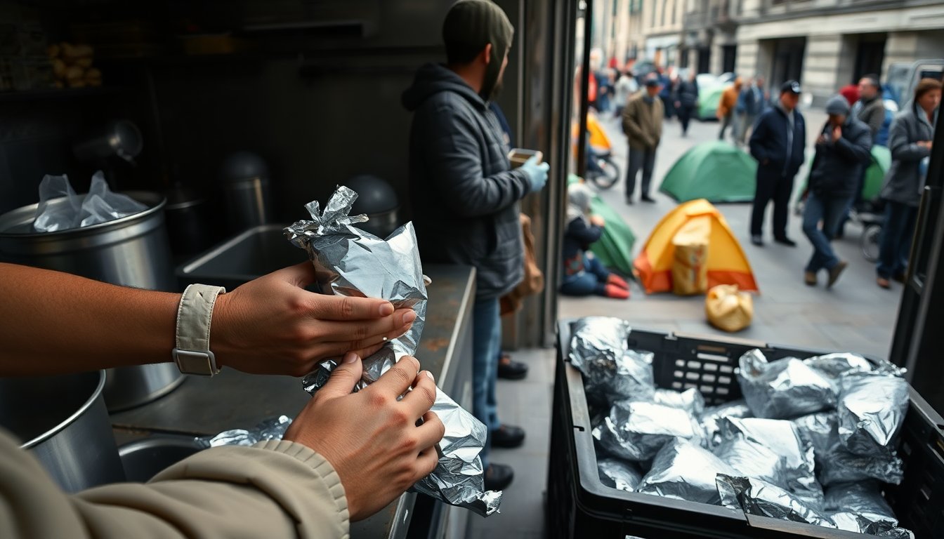 How a city’s volunteers turned church kitchens and tents into lifelines