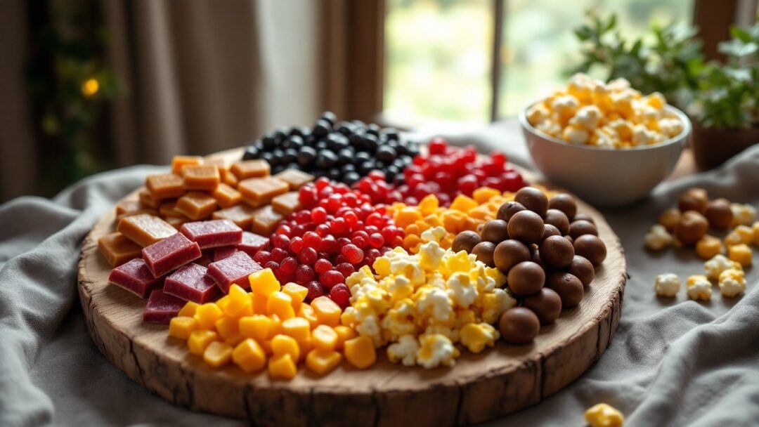 Building themed candy boards with textures and colors