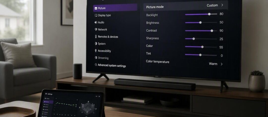 Roku tv picture and audio calibration guide