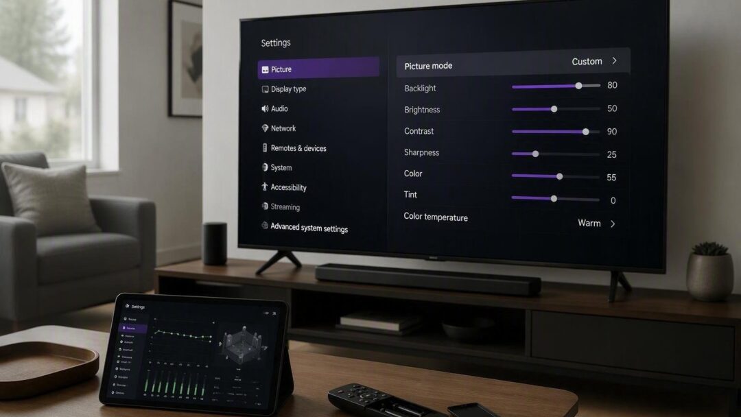 Roku tv picture and audio calibration guide